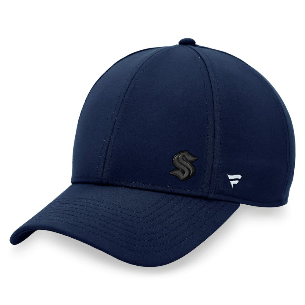 NHL Deep Sea Blue Seattle Kraken Fanatics Women's Authentic Pro Road Structured Adjustable Hat