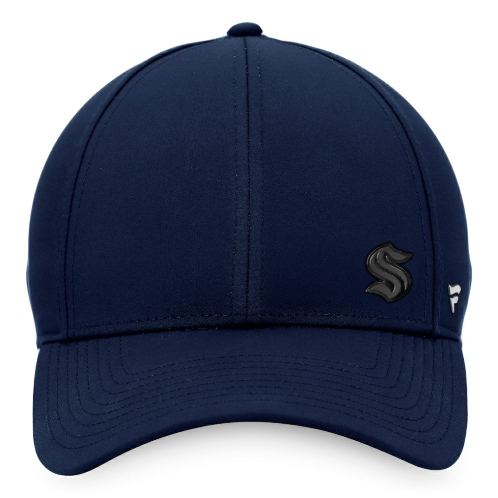 NHL Deep Sea Blue Seattle Kraken Fanatics Women's Authentic Pro Road Structured Adjustable Hat