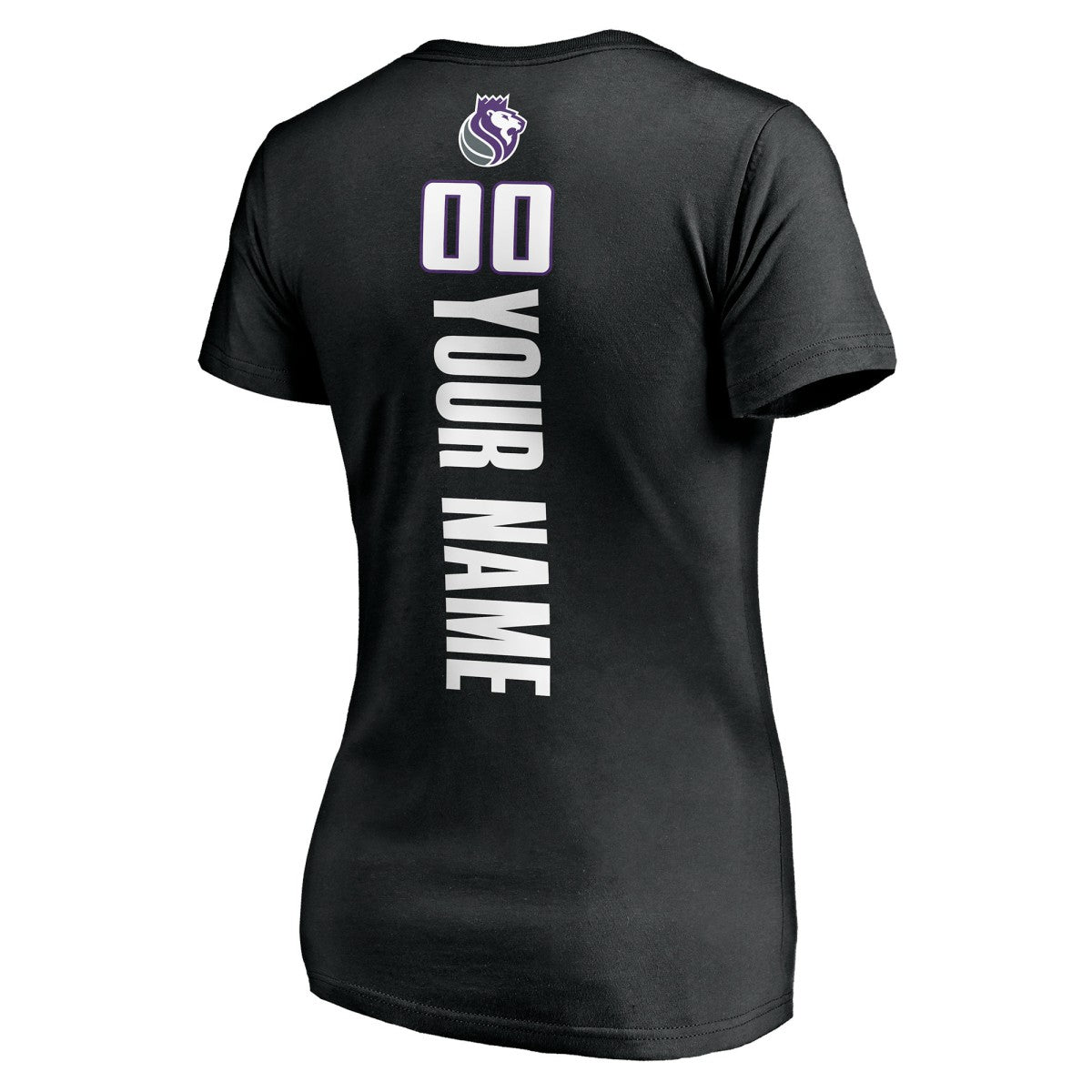NBA Sacramento Kings Women's Personalized Playmaker Team V-Neck T-Shirt
