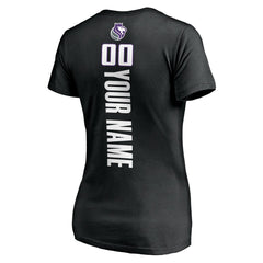 NBA Sacramento Kings Women's Personalized Playmaker Team V-Neck T-Shirt