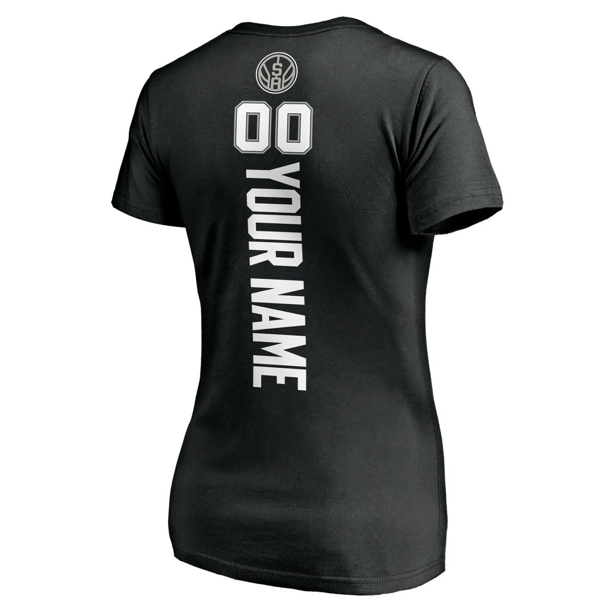 NBA San Antonio Spurs Women's Personalized Playmaker Team V-Neck T-Shirt