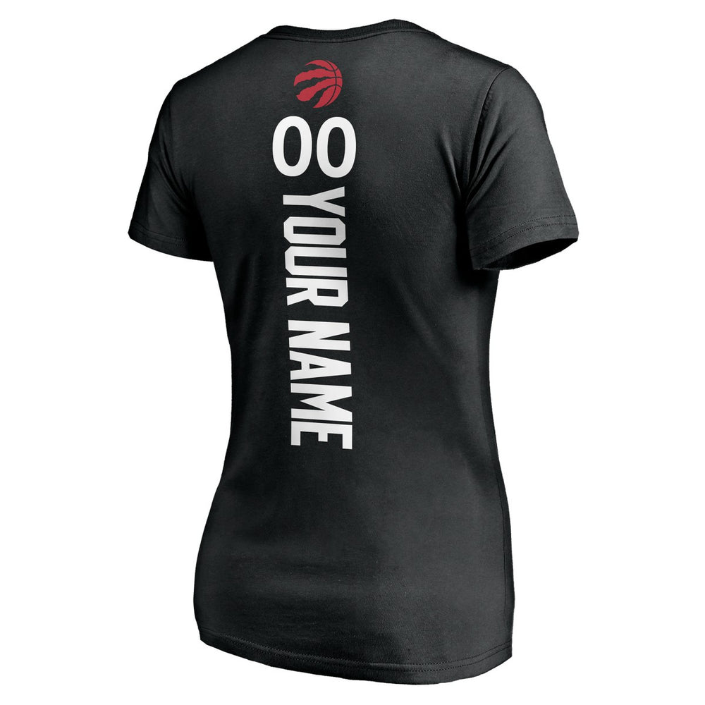 NBA Toronto Raptors Women's Personalized Playmaker Team V-Neck T-Shirt