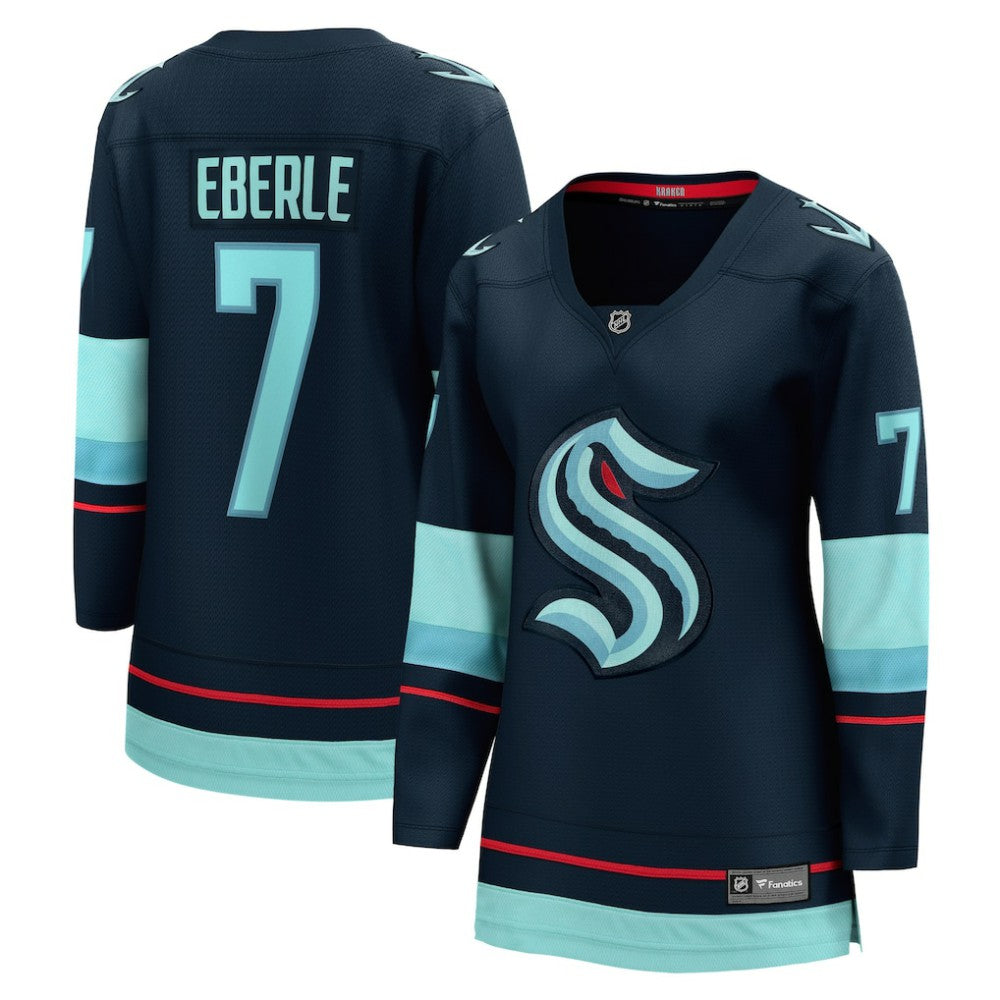 NHL Navy Jordan Eberle Seattle Kraken Fanatics Women's Home Breakaway Player Jersey