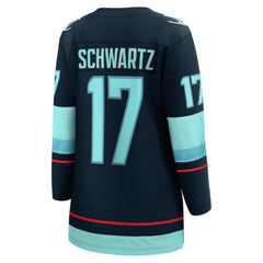 NHL Navy Jaden Schwartz Seattle Kraken Fanatics Women's Home Breakaway Player Jersey
