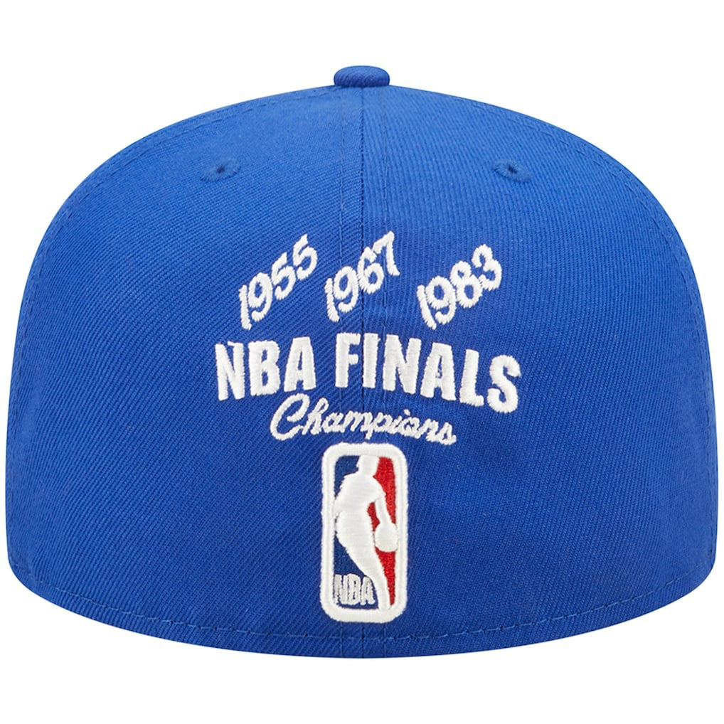 NBA Philadelphia 76ers 3x NBA Finals Champions Crown 59FIFTY Fitted Hat