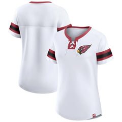 Women's Sunday Best Lace-Up T-Shirt - Arizona Cardinals