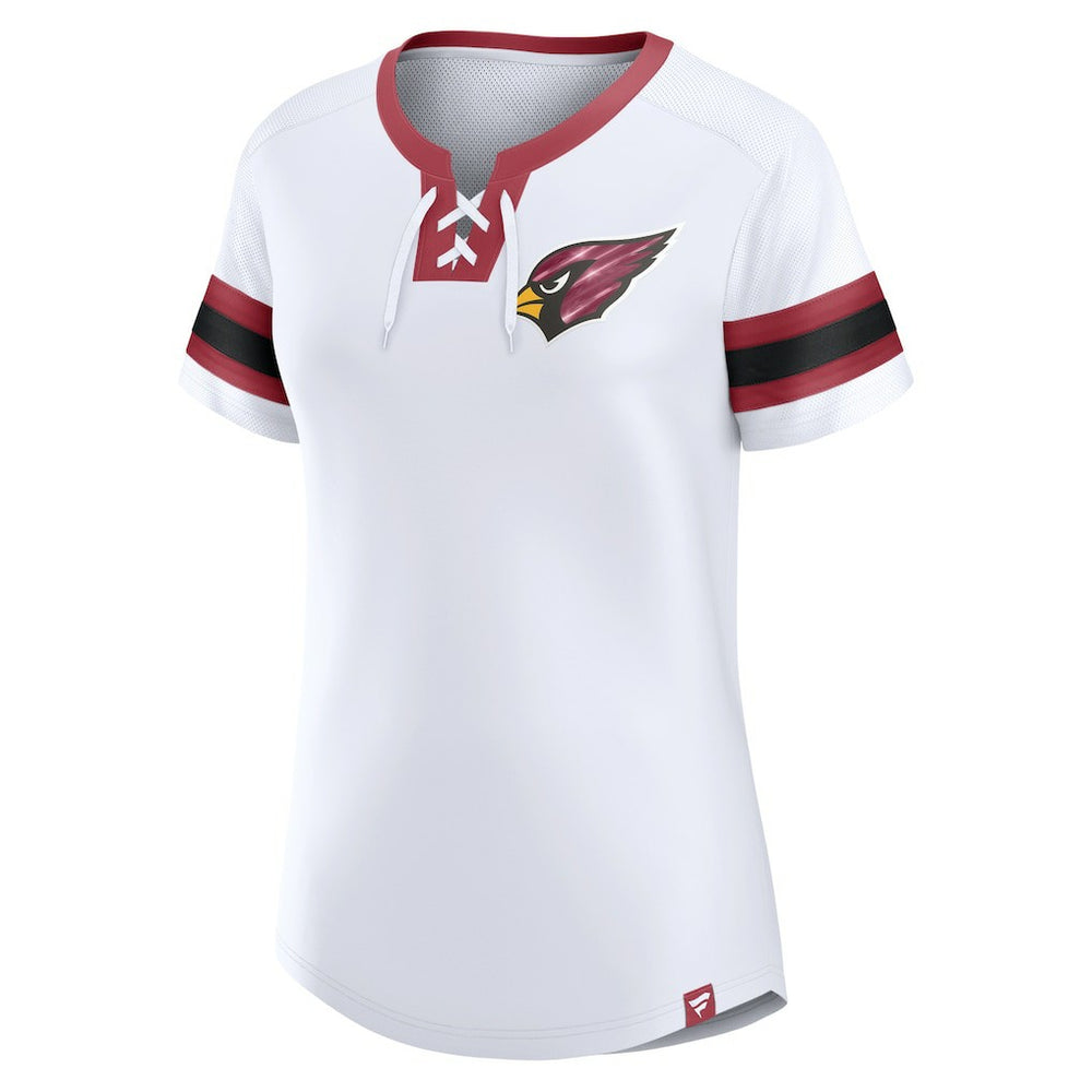Women's Sunday Best Lace-Up T-Shirt - Arizona Cardinals