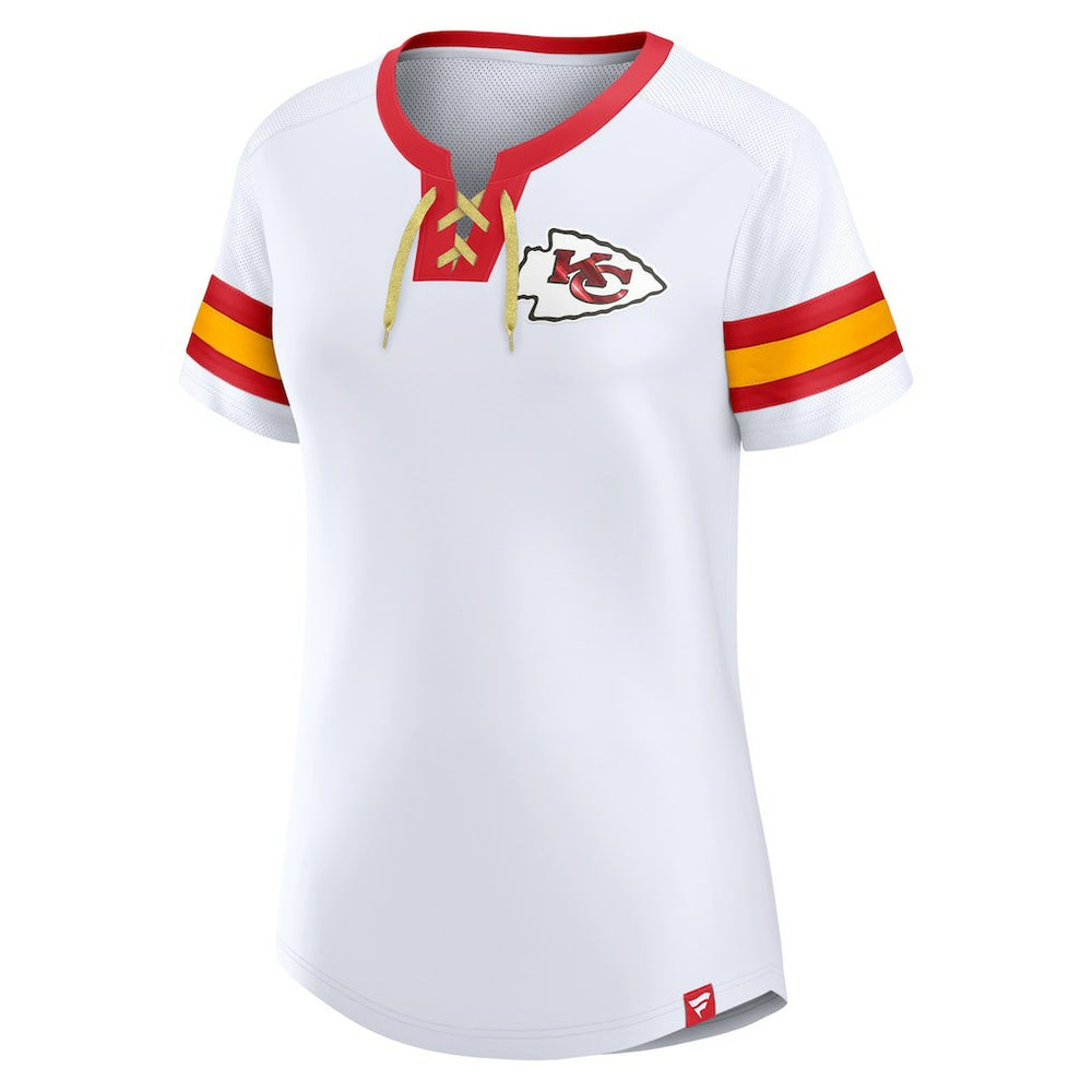 Women's Sunday Best Lace-Up T-Shirt - Kansas City Chiefs