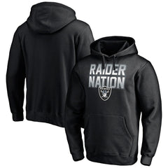 Hometown Collection Raider Nation Fitted Pullover Hoodie - Las Vegas Raiders