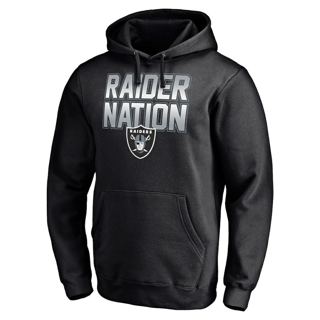 Hometown Collection Raider Nation Fitted Pullover Hoodie - Las Vegas Raiders