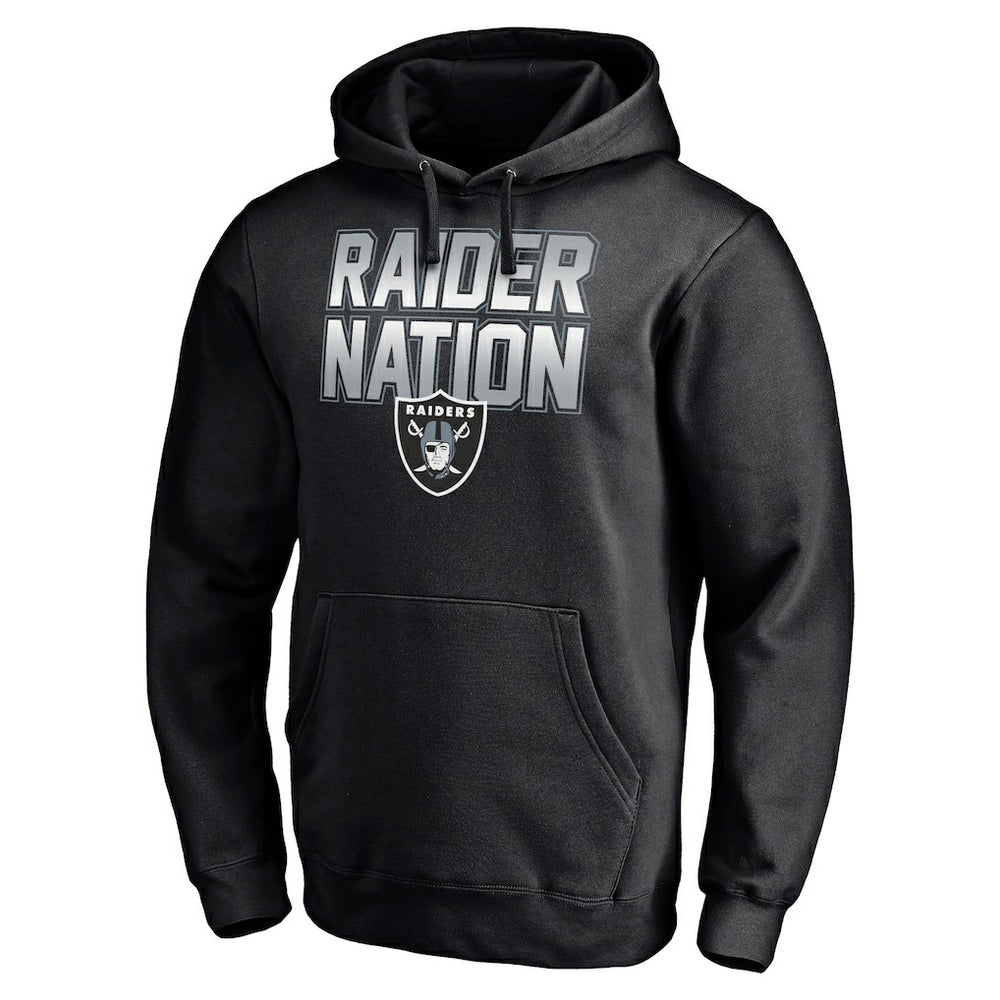 Hometown Collection Raider Nation Fitted Pullover Hoodie - Las Vegas Raiders