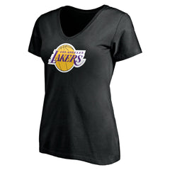NBA LeBron James Los Angeles Lakers Women's #6 Playmaker Name & Number V-Neck T-Shirt