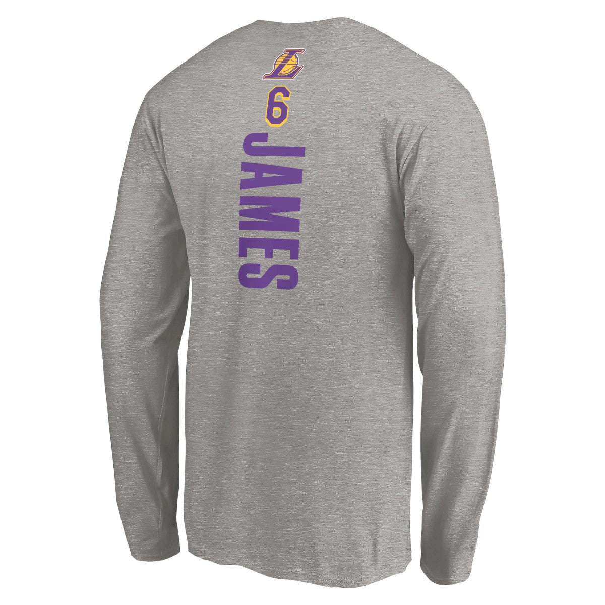 NBA LeBron James Los Angeles Lakers #6 Playmaker Name & Number Long Sleeve T-Shirt