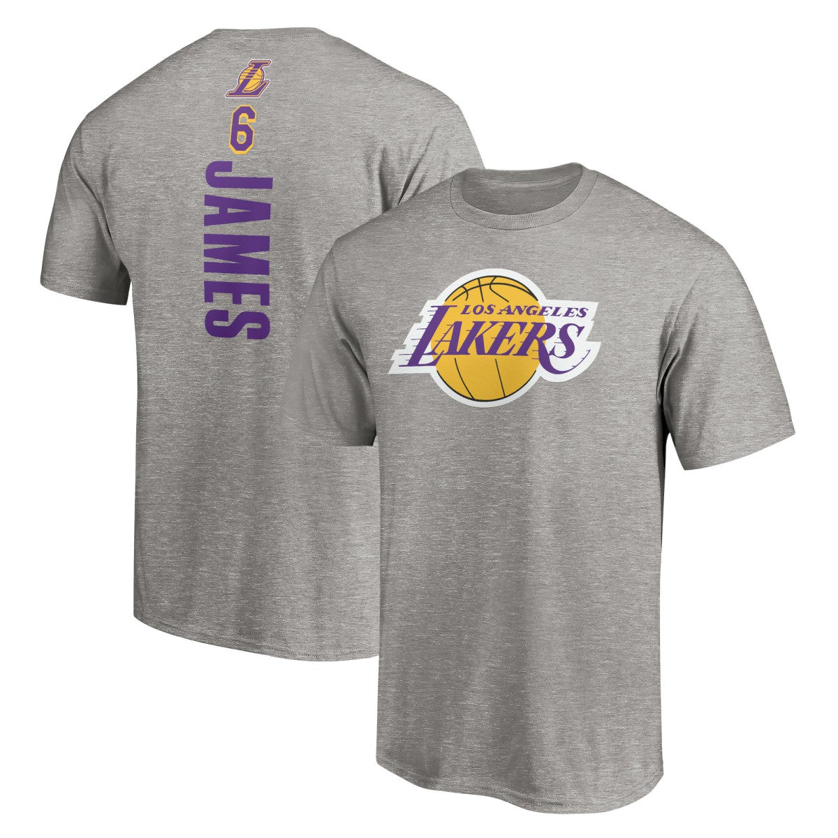 NBA LeBron James Los Angeles Lakers #6 Playmaker Name & Number T-Shirt