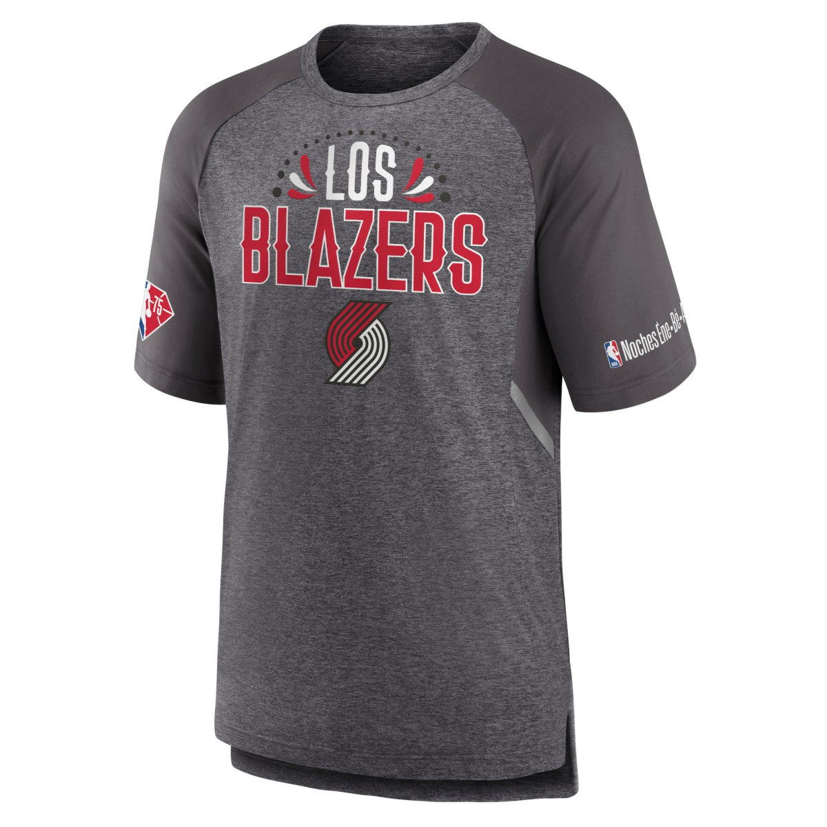 NBA Portland Trail Blazers 2022 Noches Ene-Be-A Core Shooting Raglan T-Shirt