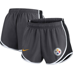 Women's Plus Size Logo Performance Tempo Shorts - Pittsburgh Steelers