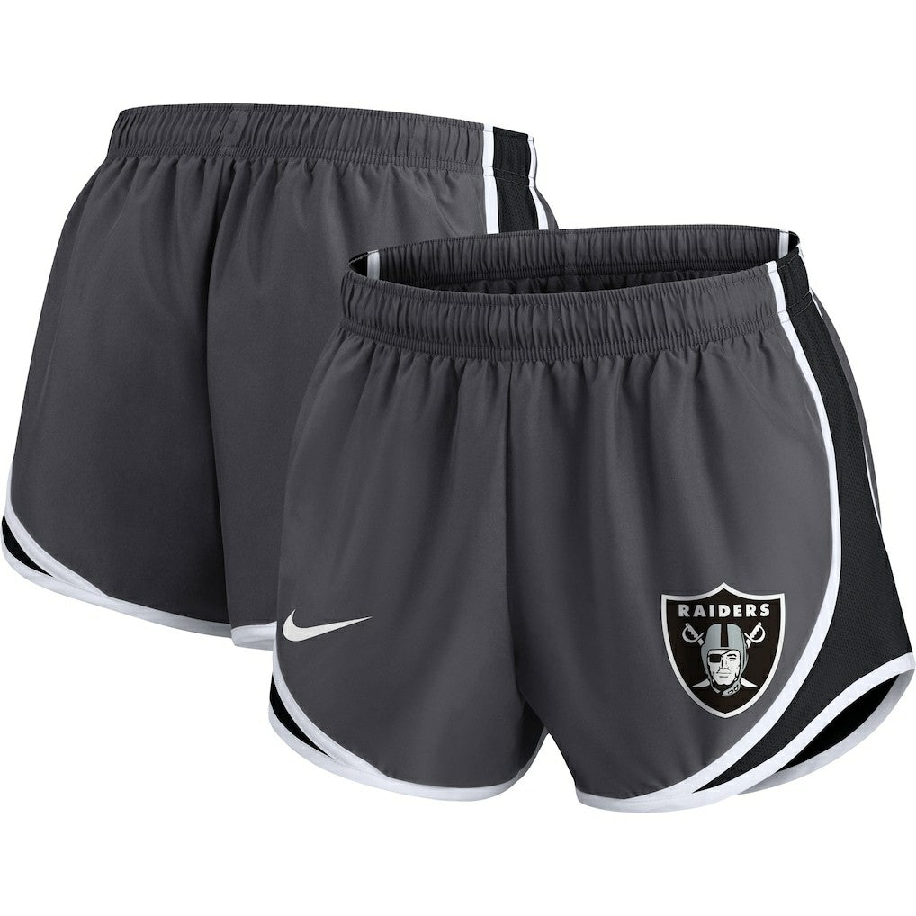 Women's Plus Size Logo Performance Tempo Shorts - Las Vegas Raiders