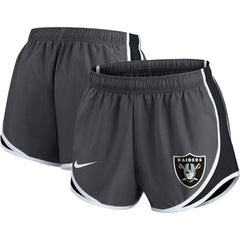 Women's Plus Size Logo Performance Tempo Shorts - Las Vegas Raiders