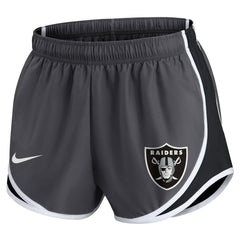 Women's Plus Size Logo Performance Tempo Shorts - Las Vegas Raiders