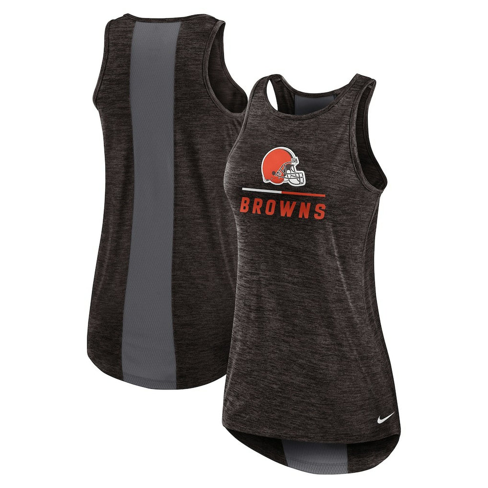 Women's High Neck Performance Tank Top - Cleveland Browns