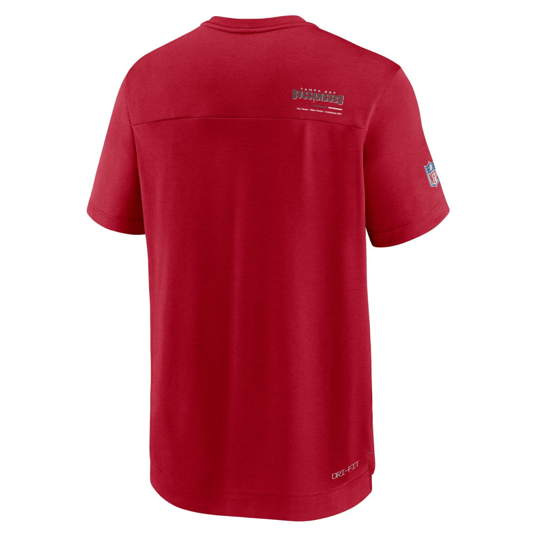 Sideline Coach Chevron Lock Up Logo V-Neck Performance T-Shirt - Tampa Bay Buccaneers