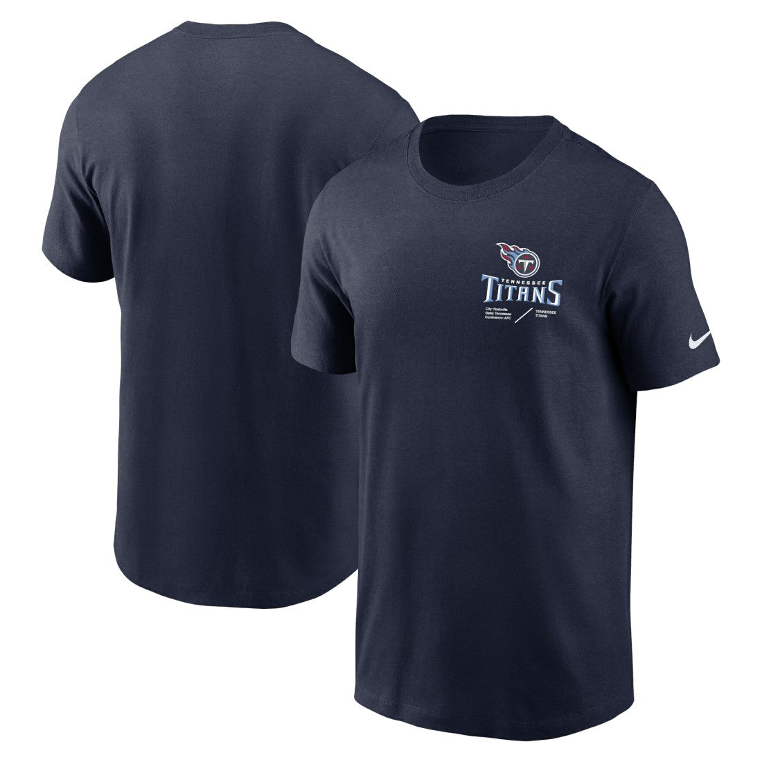 Sideline Infograph Lockup Performance T-Shirt - Tennessee Titans