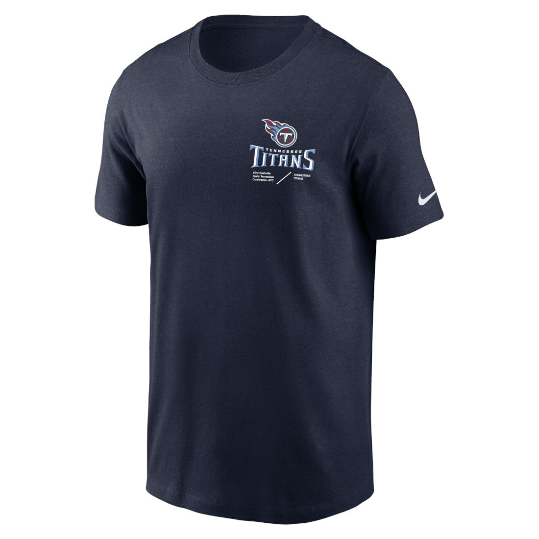 Sideline Infograph Lockup Performance T-Shirt - Tennessee Titans