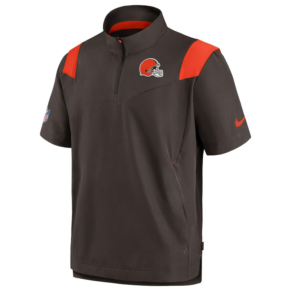 Sideline Coaches Chevron Lockup Pullover Top - Cleveland Browns