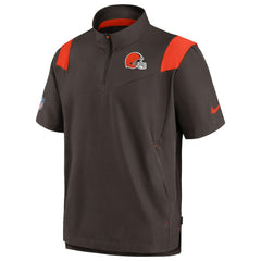 Sideline Coaches Chevron Lockup Pullover Top - Cleveland Browns