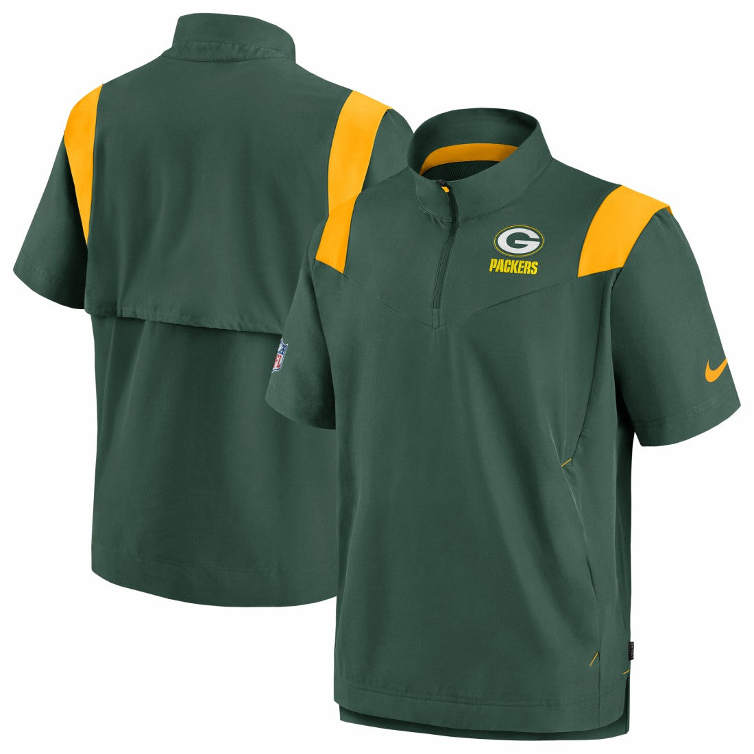 Sideline Coaches Chevron Lockup Pullover Top - Green Bay Packers