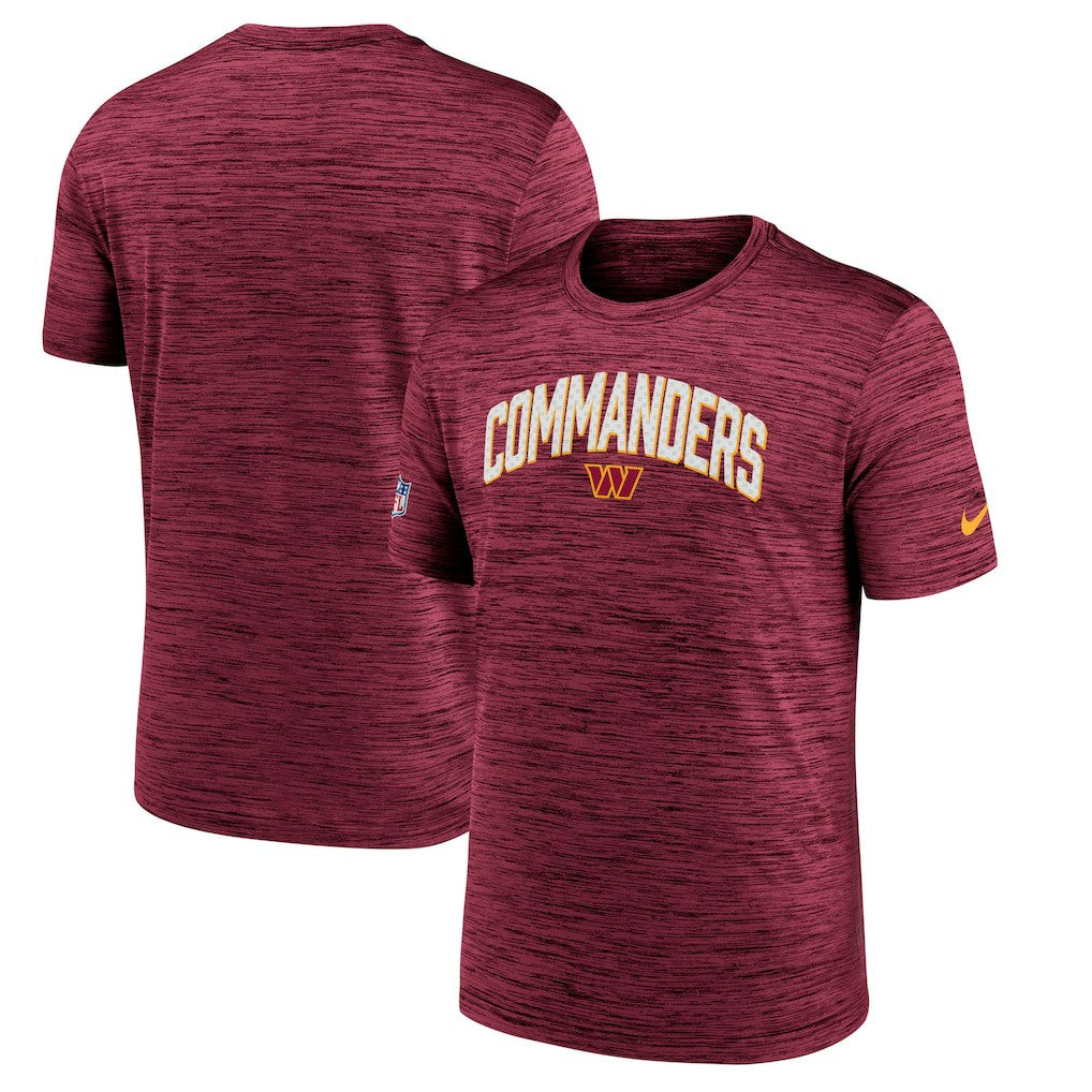 Sideline Velocity Athletic Stack Performance T-Shirt - Washington Commanders