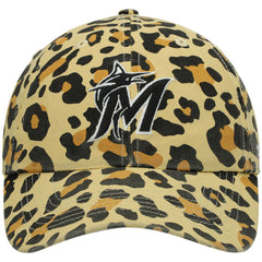 MLB Miami Marlins '47 Women's Bagheera Cheetah Clean up Adjustable Hat