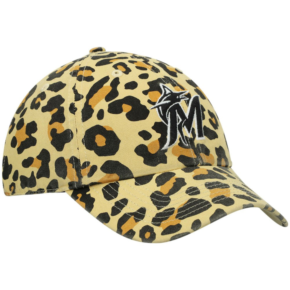 MLB Miami Marlins '47 Women's Bagheera Cheetah Clean up Adjustable Hat