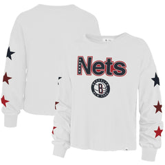 NBA Brooklyn Nets '47 Women's 2021/22 City Edition Call Up Parkway Long Sleeve T-Shirt