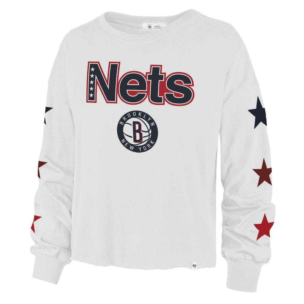 NBA Brooklyn Nets '47 Women's 2021/22 City Edition Call Up Parkway Long Sleeve T-Shirt