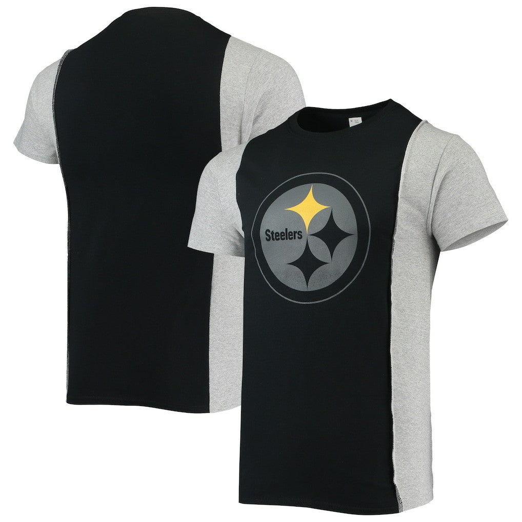 Refried Apparel Sustainable Split T-Shirt - Pittsburgh Steelers