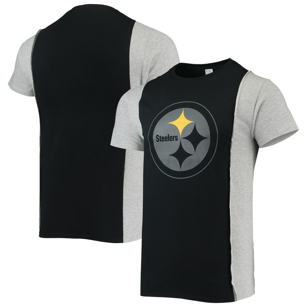 Refried Apparel Sustainable Split T-Shirt - Pittsburgh Steelers
