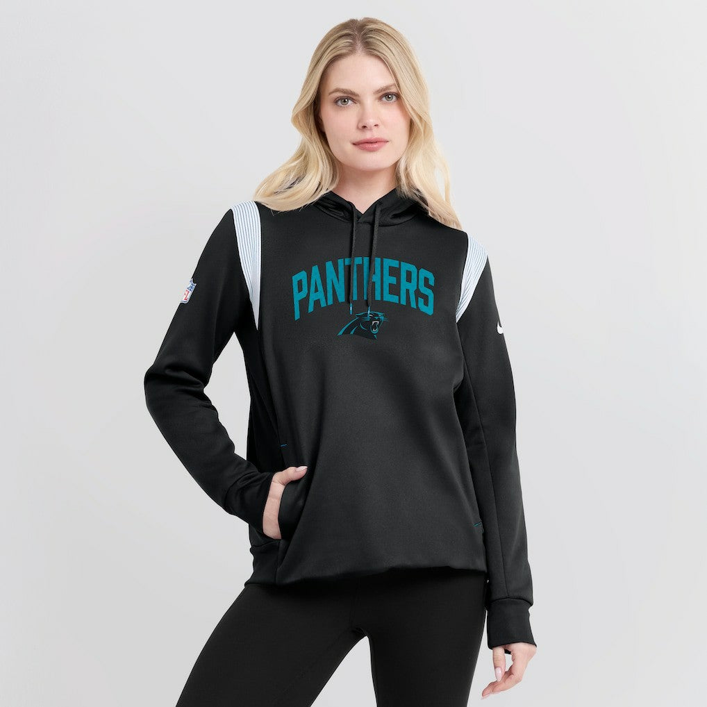Women's Sideline Stack Performance Pullover Hoodie - Carolina Panthers