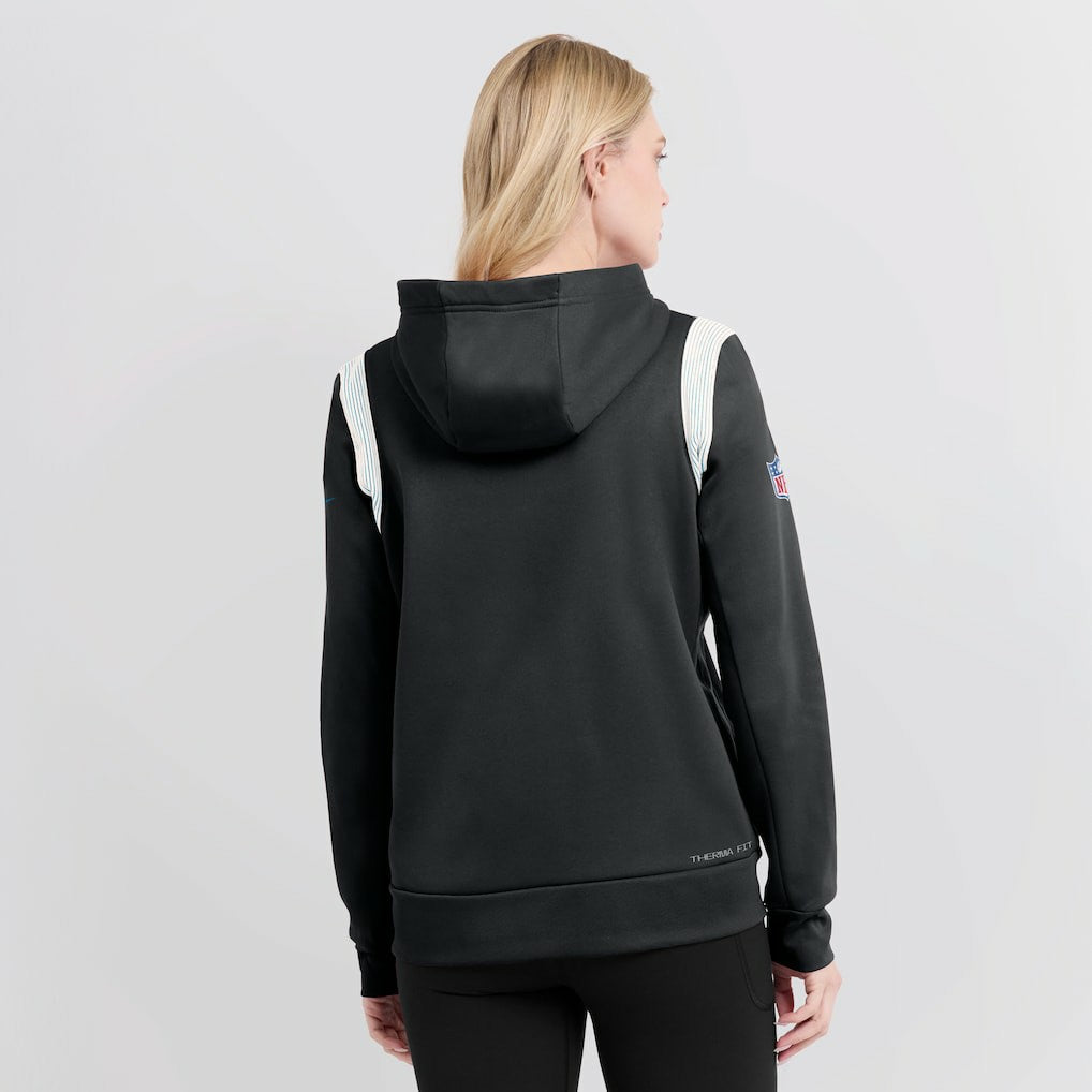 Women's Sideline Stack Performance Pullover Hoodie - Carolina Panthers