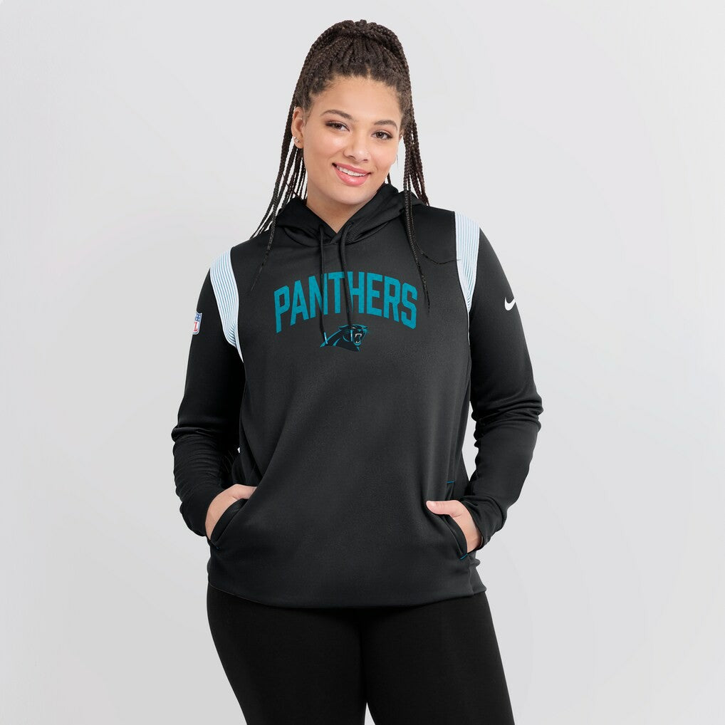 Women's Sideline Stack Performance Pullover Hoodie - Carolina Panthers