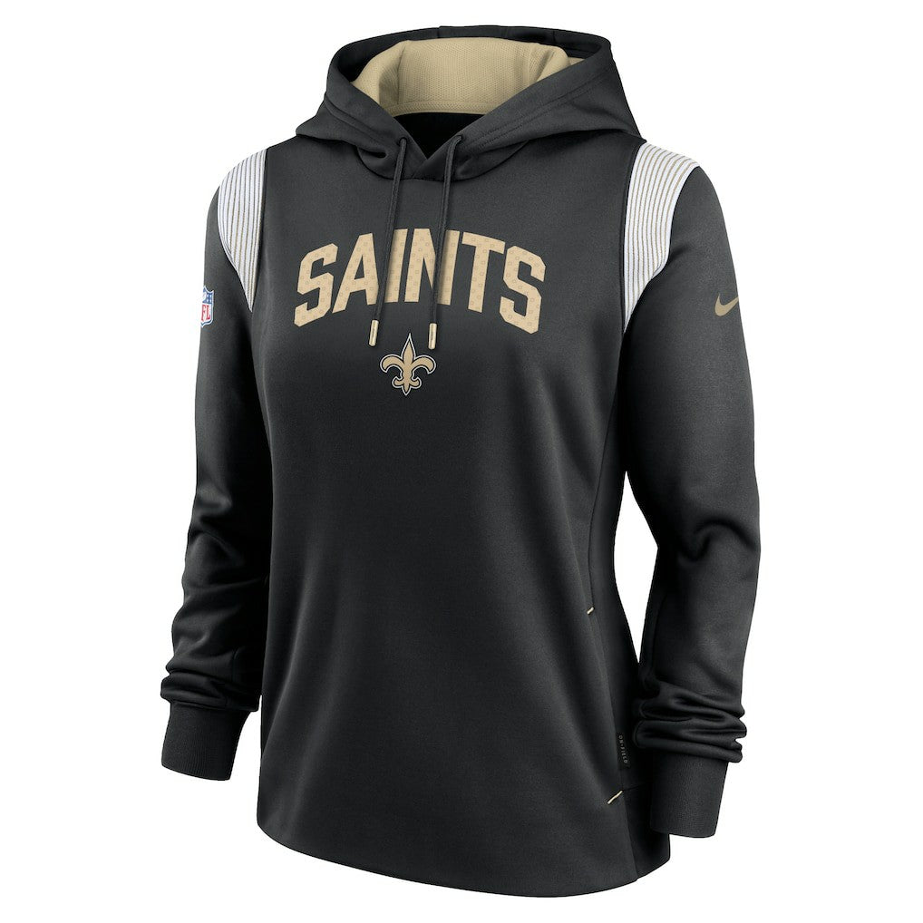 Women's Sideline Stack Performance Pullover Hoodie - New Orleans Saints