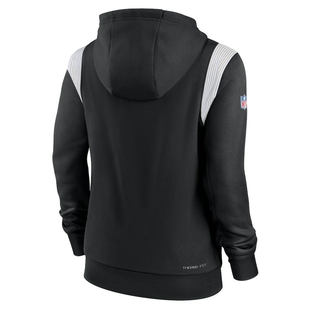 Women's Sideline Stack Performance Pullover Hoodie - New Orleans Saints