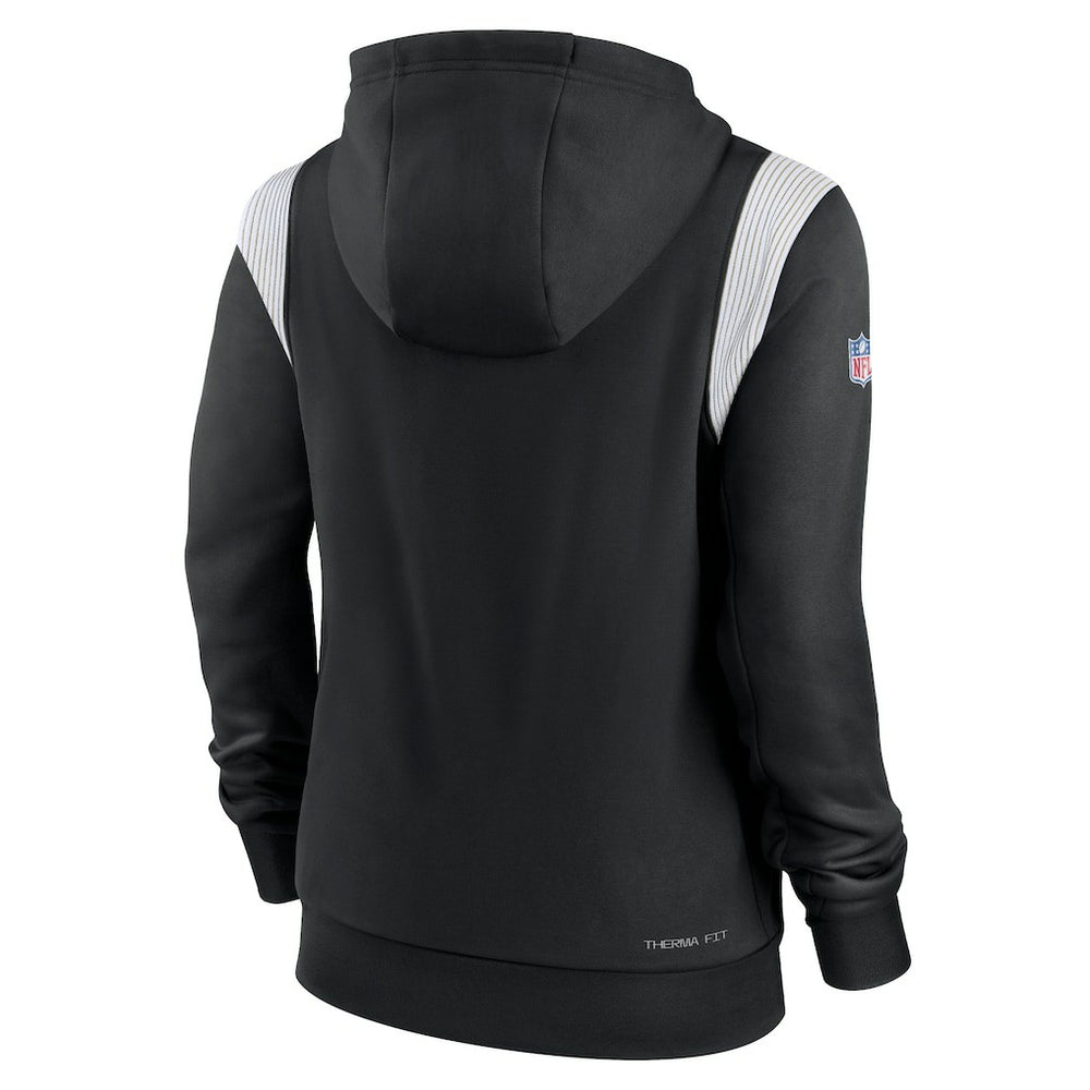 Women's Sideline Stack Performance Pullover Hoodie - New Orleans Saints