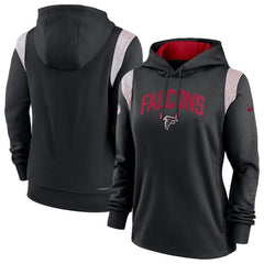 Women's Sideline Stack Performance Pullover Hoodie - Atlanta Falcons