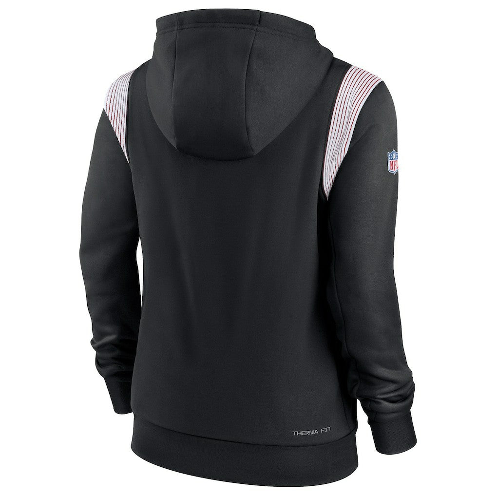 Women's Sideline Stack Performance Pullover Hoodie - Atlanta Falcons