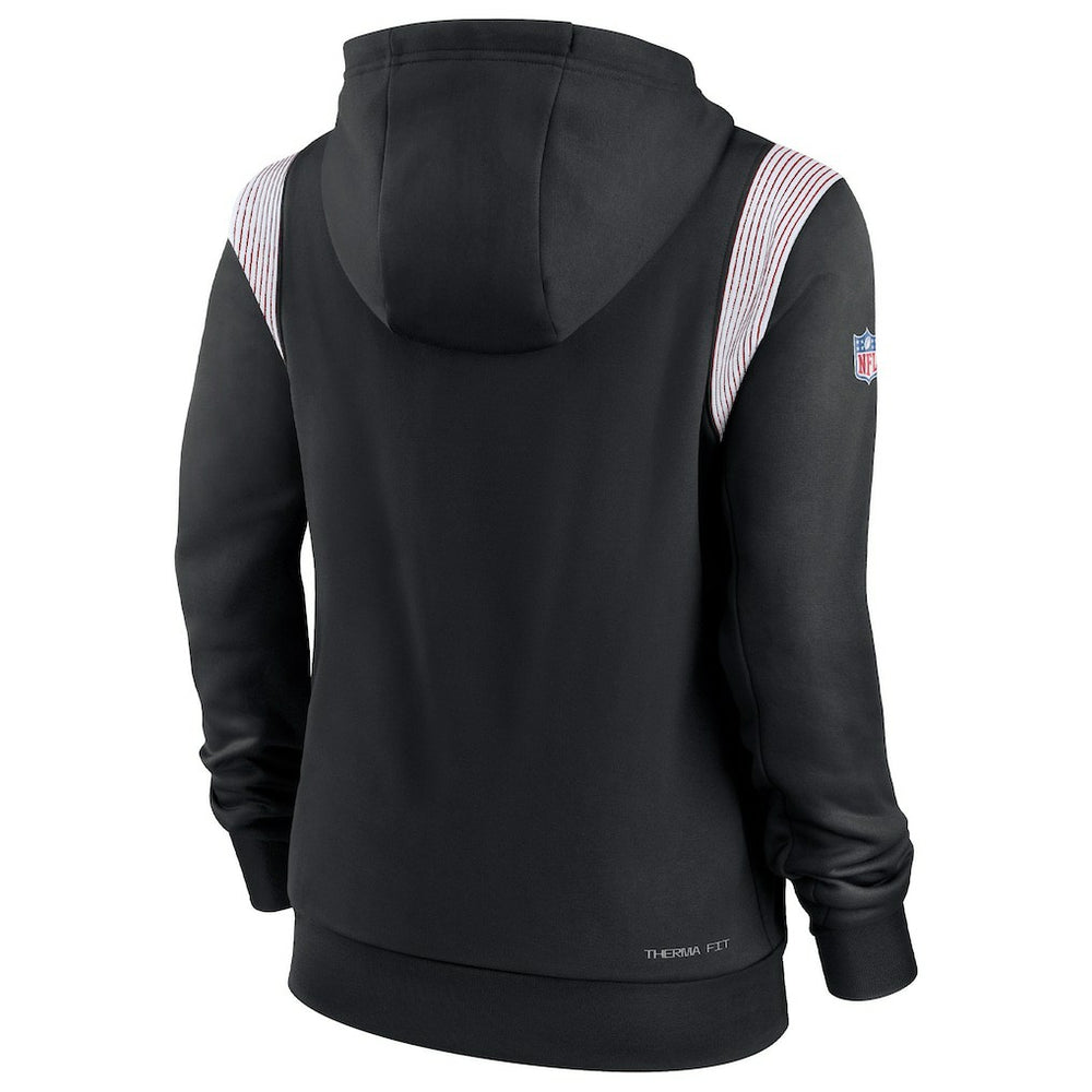 Women's Sideline Stack Performance Pullover Hoodie - Atlanta Falcons