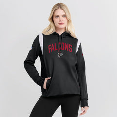 Women's Sideline Stack Performance Pullover Hoodie - Atlanta Falcons