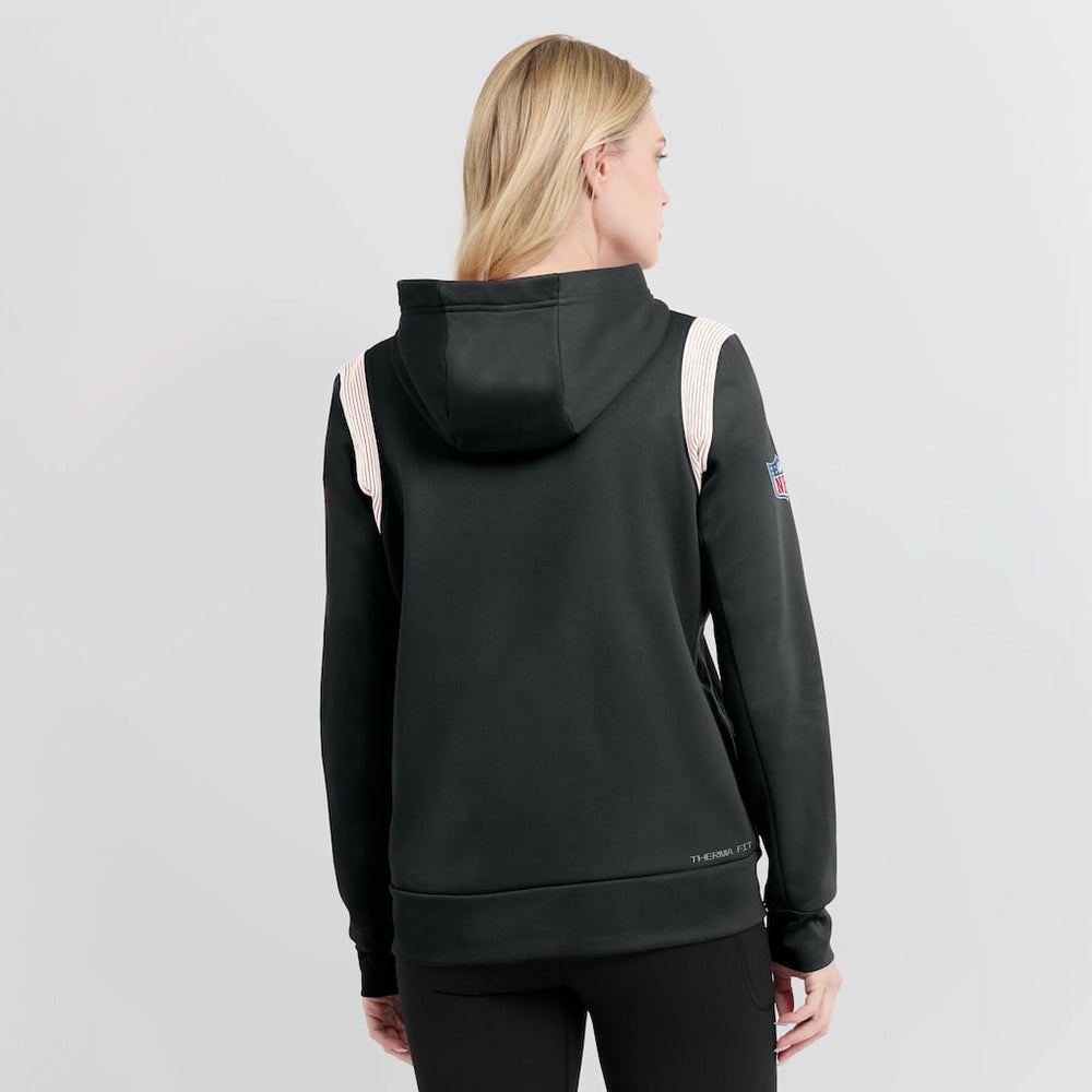 Women's Sideline Stack Performance Pullover Hoodie - Atlanta Falcons