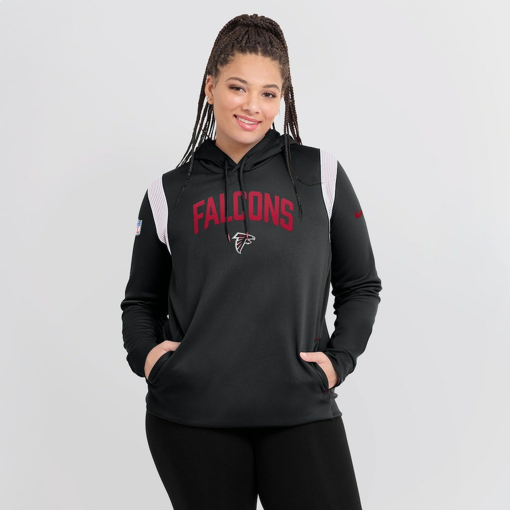 Women's Sideline Stack Performance Pullover Hoodie - Atlanta Falcons