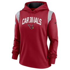 Women's Sideline Stack Performance Pullover Hoodie - Arizona Cardinals